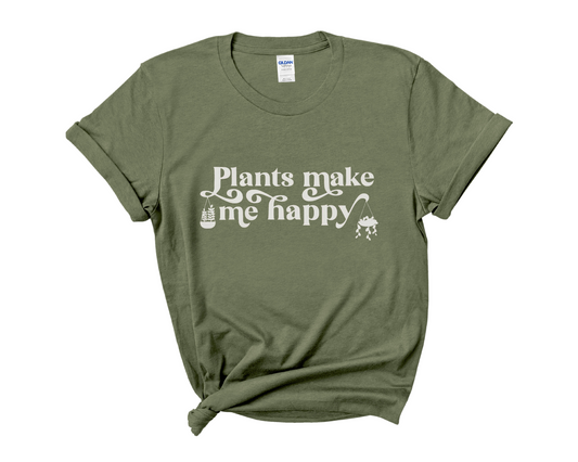“Plants make me Happy” Tee